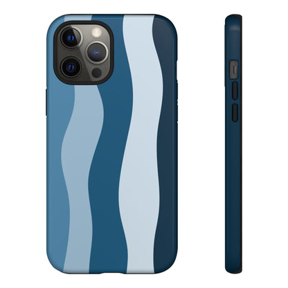 Blue Tide Wave Tough Phone Case