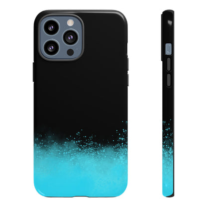 Black Aqua Splash Tough Phone Case