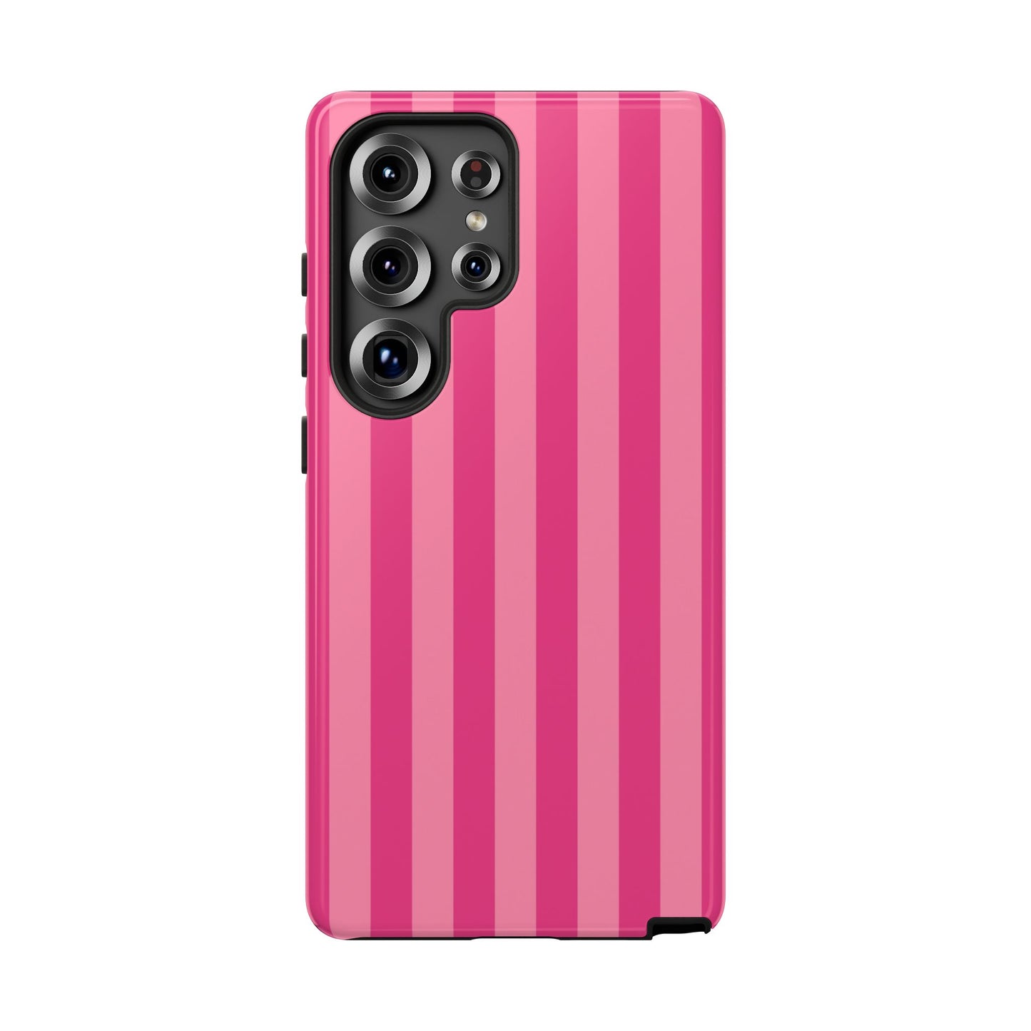 Pink Candy Stripe Tough Phone Case