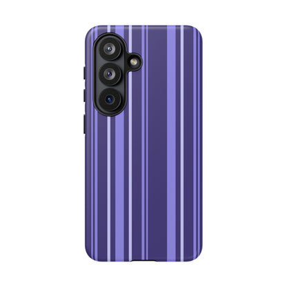 Berry Violet Stripe Tough Phone Case
