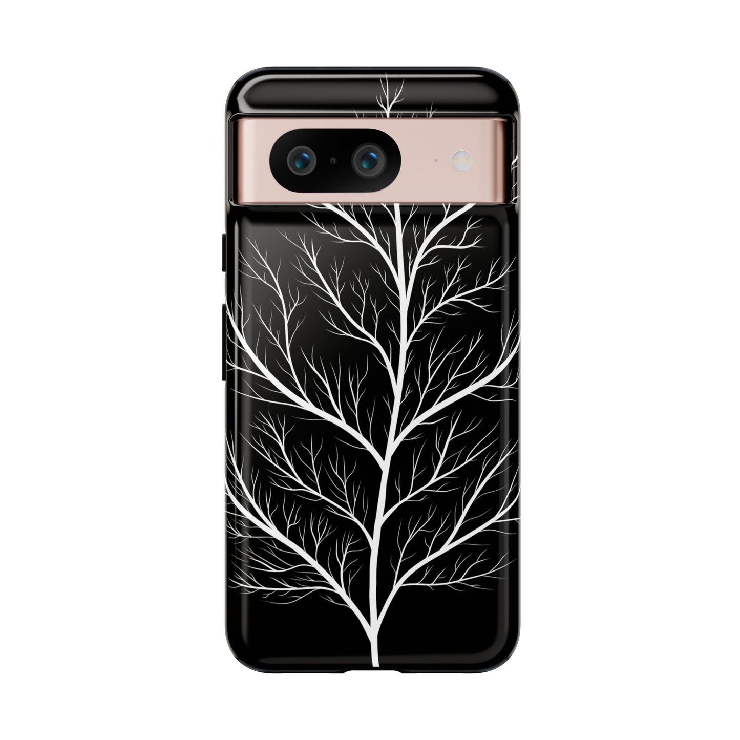 White Tree Silhouette Tough Phone Case