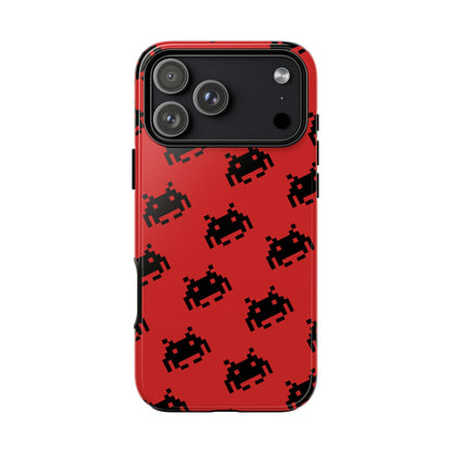 Red Pixel Alien Tough Phone Case