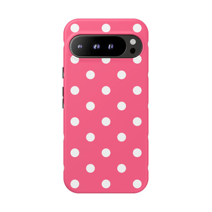 Bubblegum Pink Polka Dot Tough Phone Case