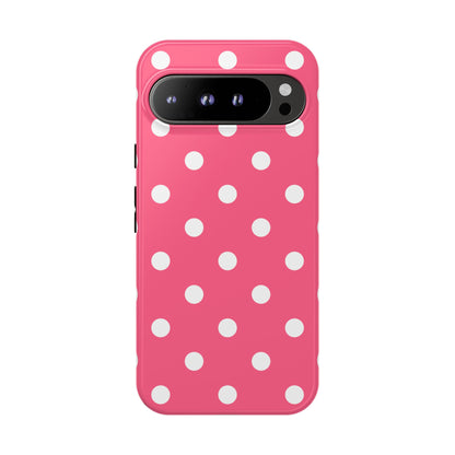 Bubblegum Pink Polka Dot Tough Phone Case