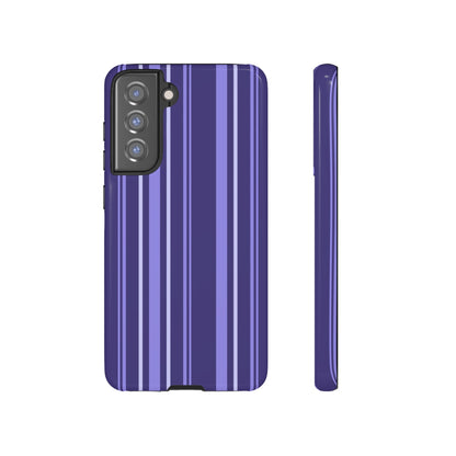 Berry Violet Stripe Tough Phone Case