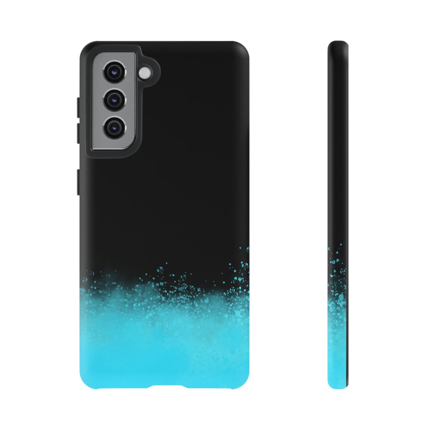 Black Aqua Splash Tough Phone Case