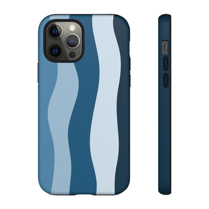 Blue Tide Wave Tough Phone Case