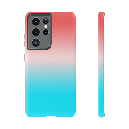 Pink Aqua Gradient Tough Phone Case