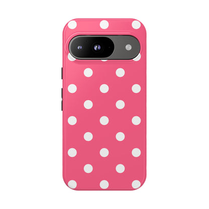 Bubblegum Pink Polka Dot Tough Phone Case