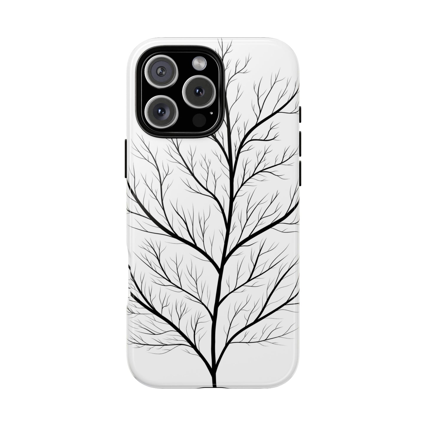 Black Branch Tree Tough Phone Case