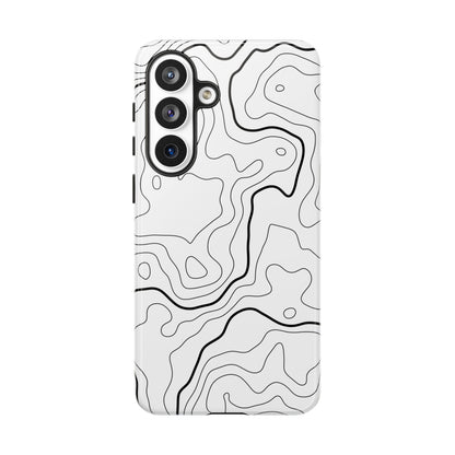 Minimal Topographic Tough Phone Case