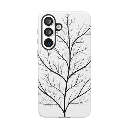Black Branch Tree Tough Phone Case