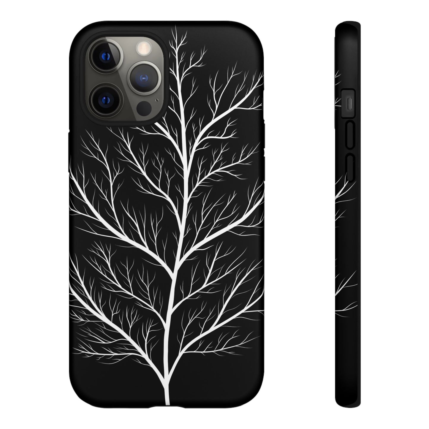 White Tree Silhouette Tough Phone Case