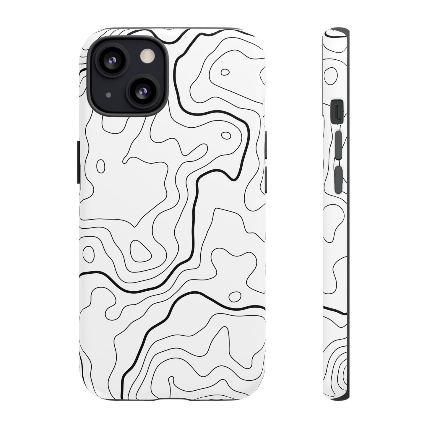 Minimal Topographic Tough Phone Case