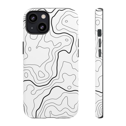 Minimal Topographic Tough Phone Case
