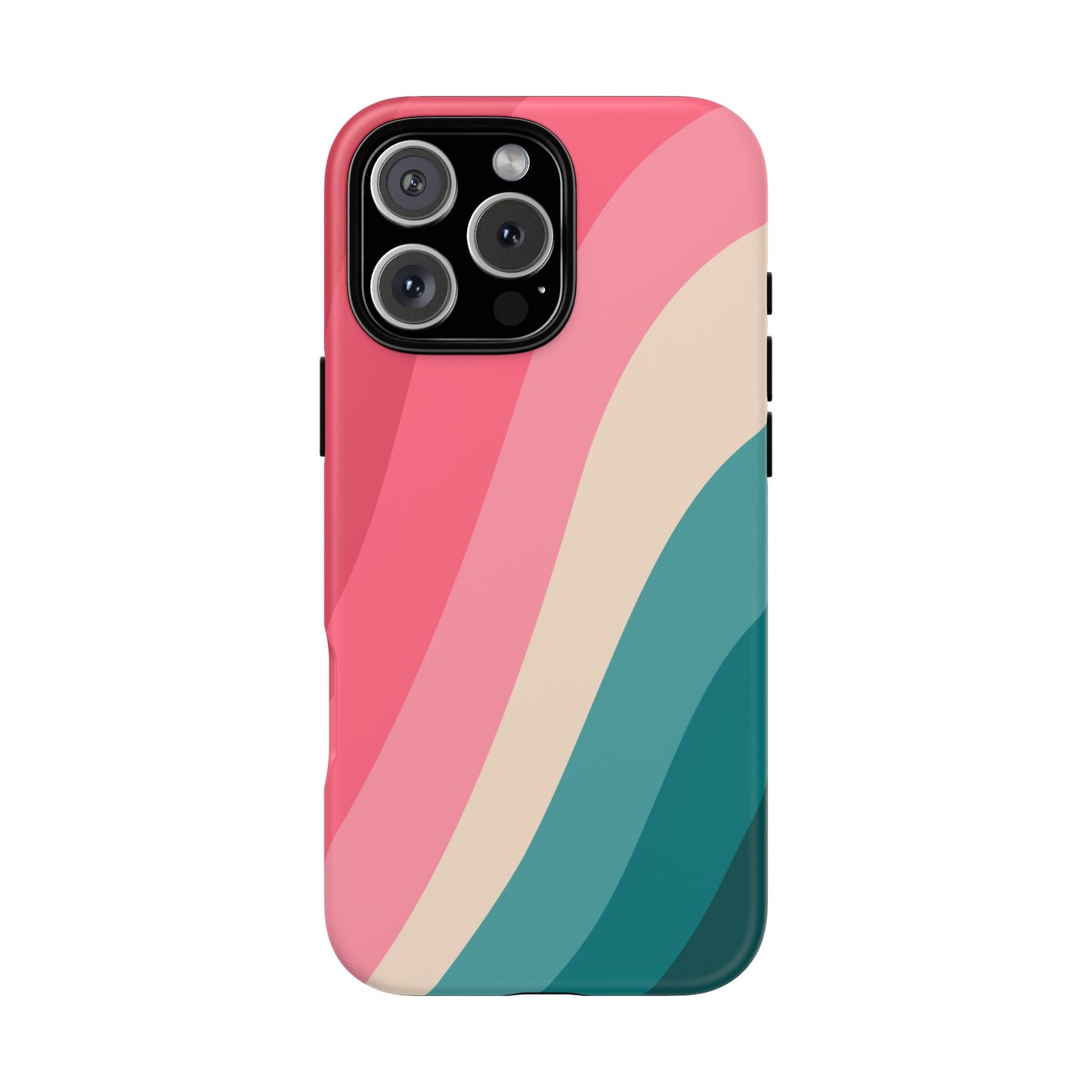 Blush Teal Wave Tough Phone Case