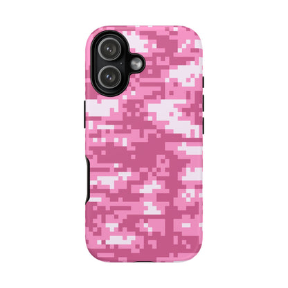 Pink pixel Camo Design Tough Phone Case