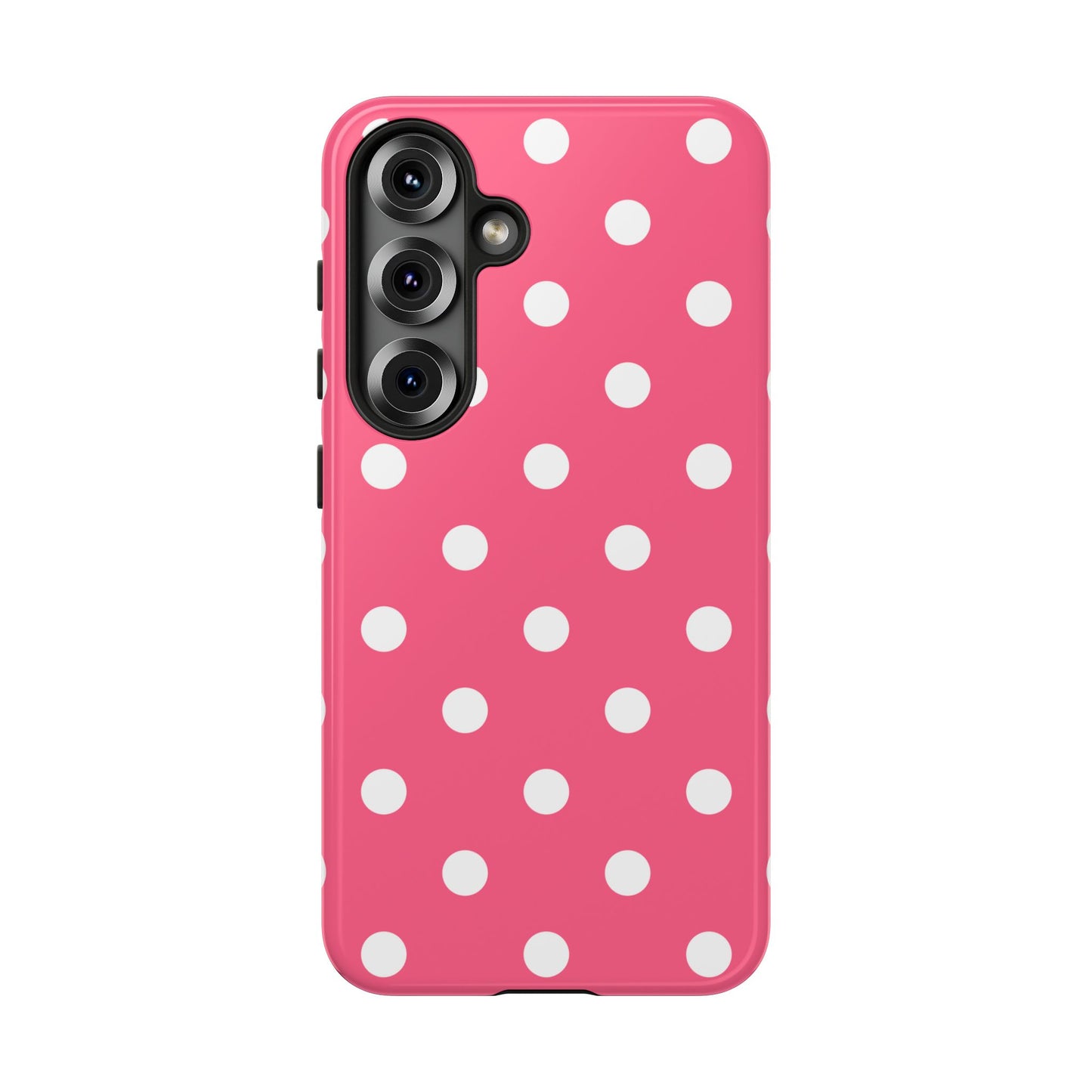 Bubblegum Pink Polka Dot Tough Phone Case