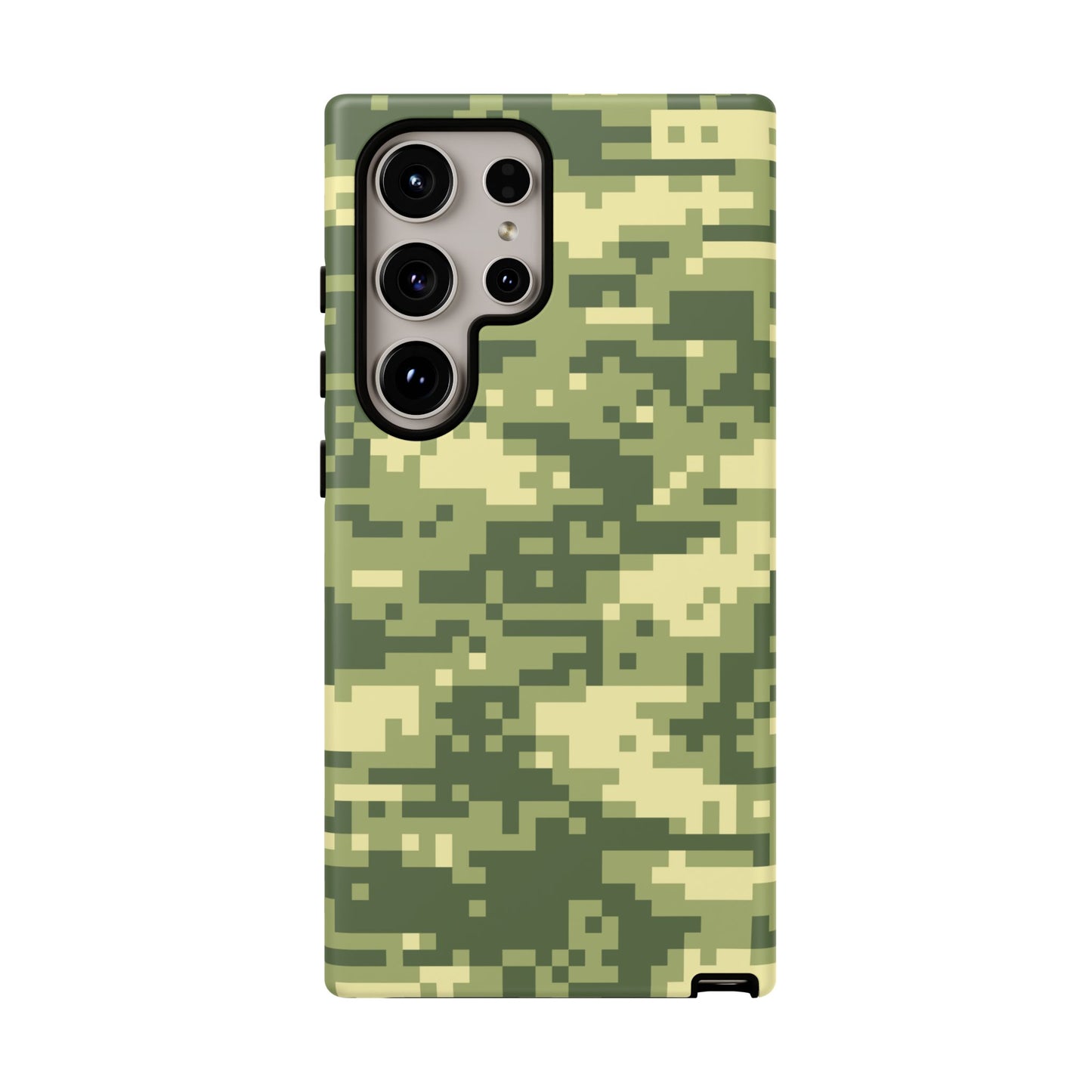 Olive Pixel Camo Tough Phone Case