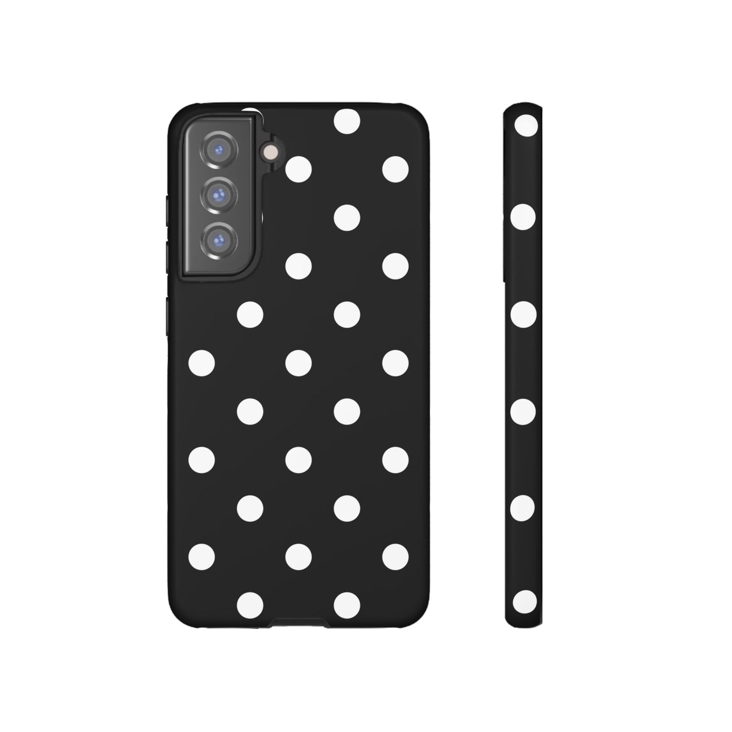 Black Polka Dot Tough Phone Case