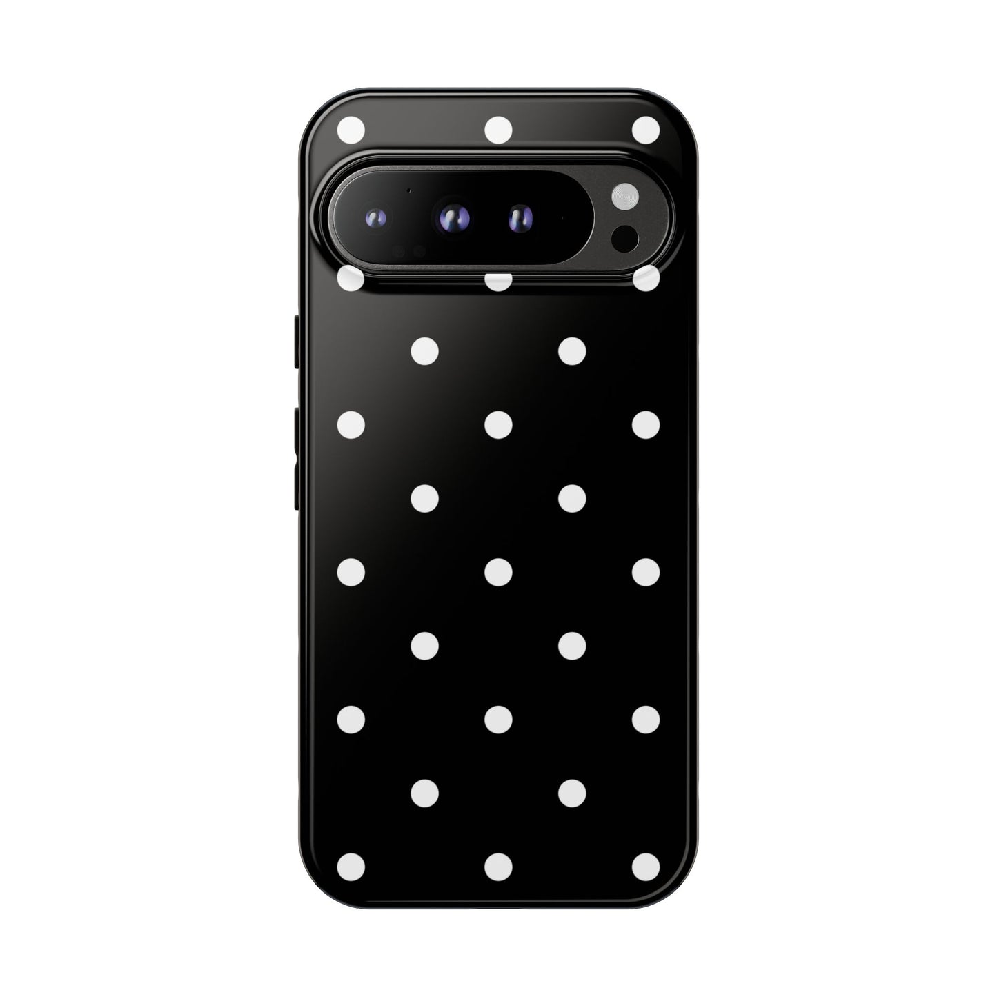 Black Polka Dot Tough Phone Case