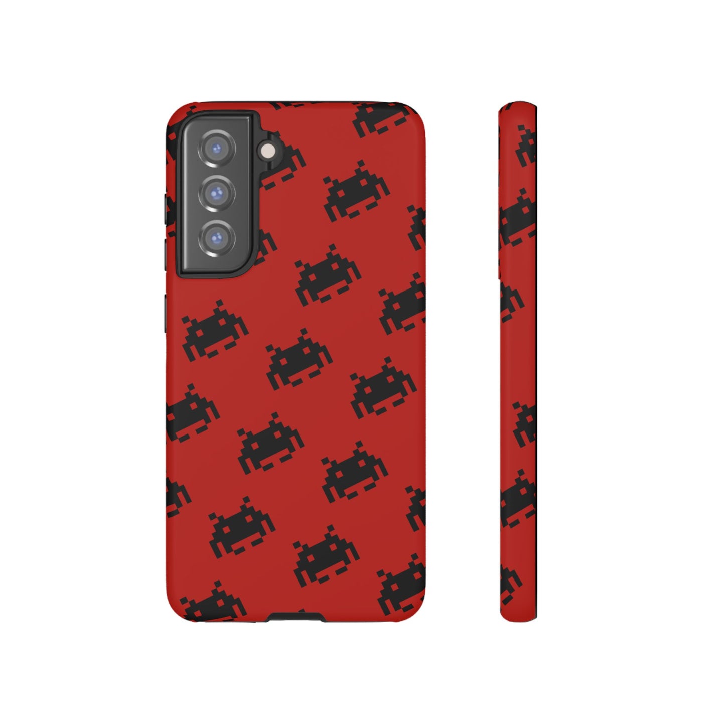 Red Pixel Alien Tough Phone Case