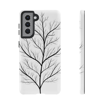 Black Branch Tree Tough Phone Case