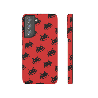 Red Pixel Alien Tough Phone Case