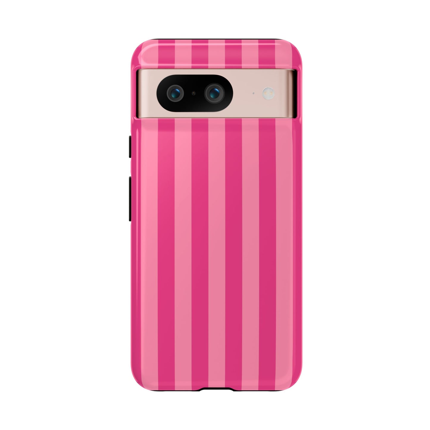 Pink Candy Stripe Tough Phone Case