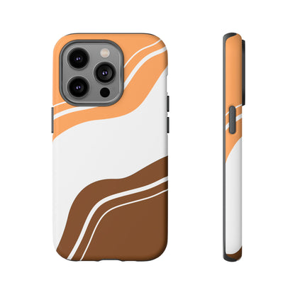 Caramel Cream Wave Tough Phone Case