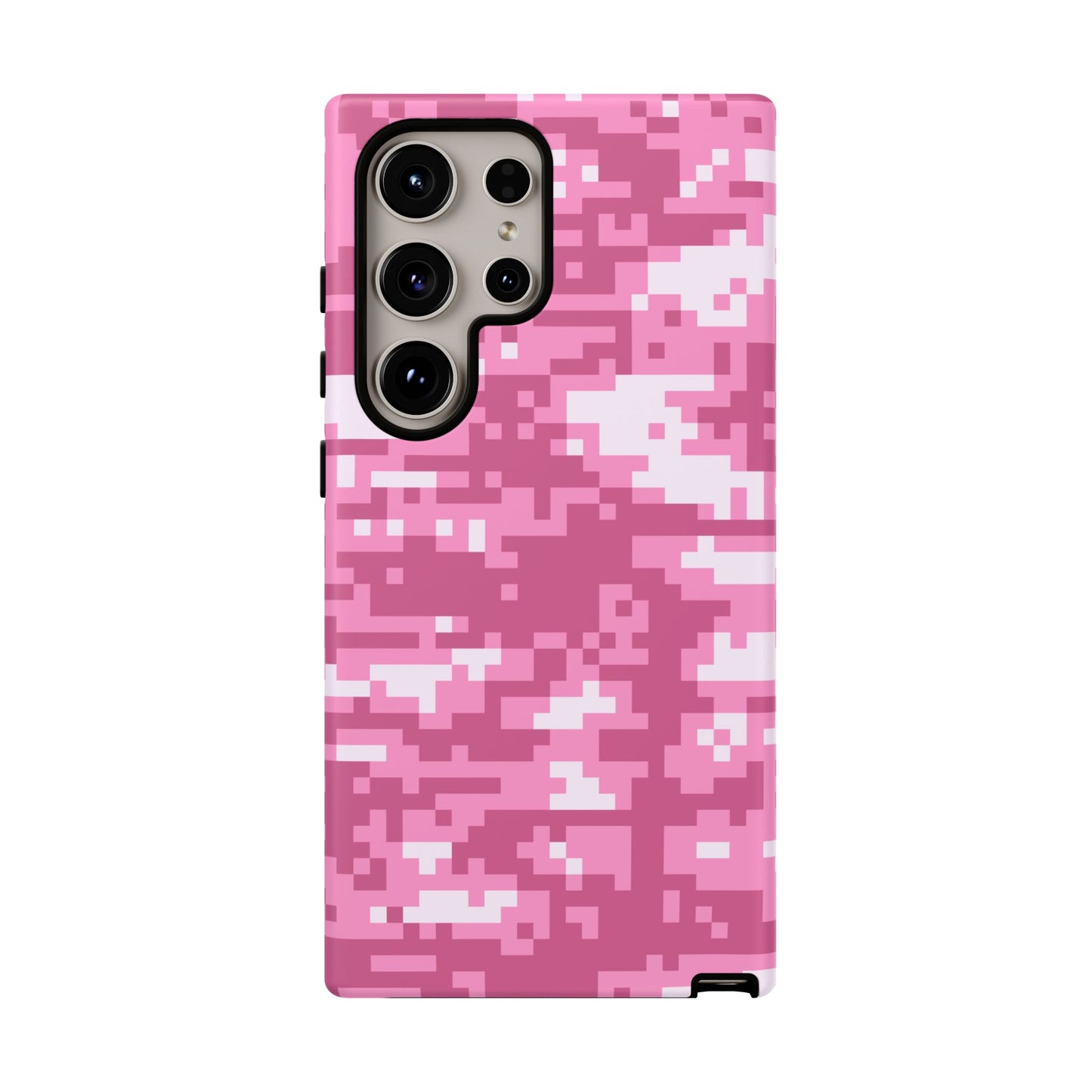 Pink pixel Camo Design Tough Phone Case