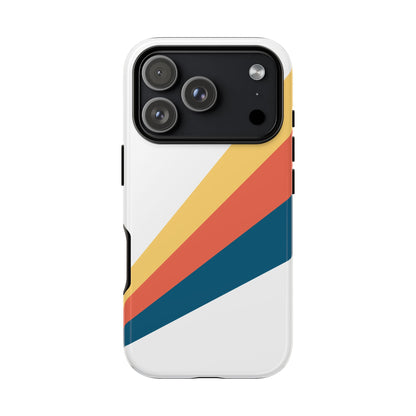 Diagonal Color Stripe Tough Phone Case