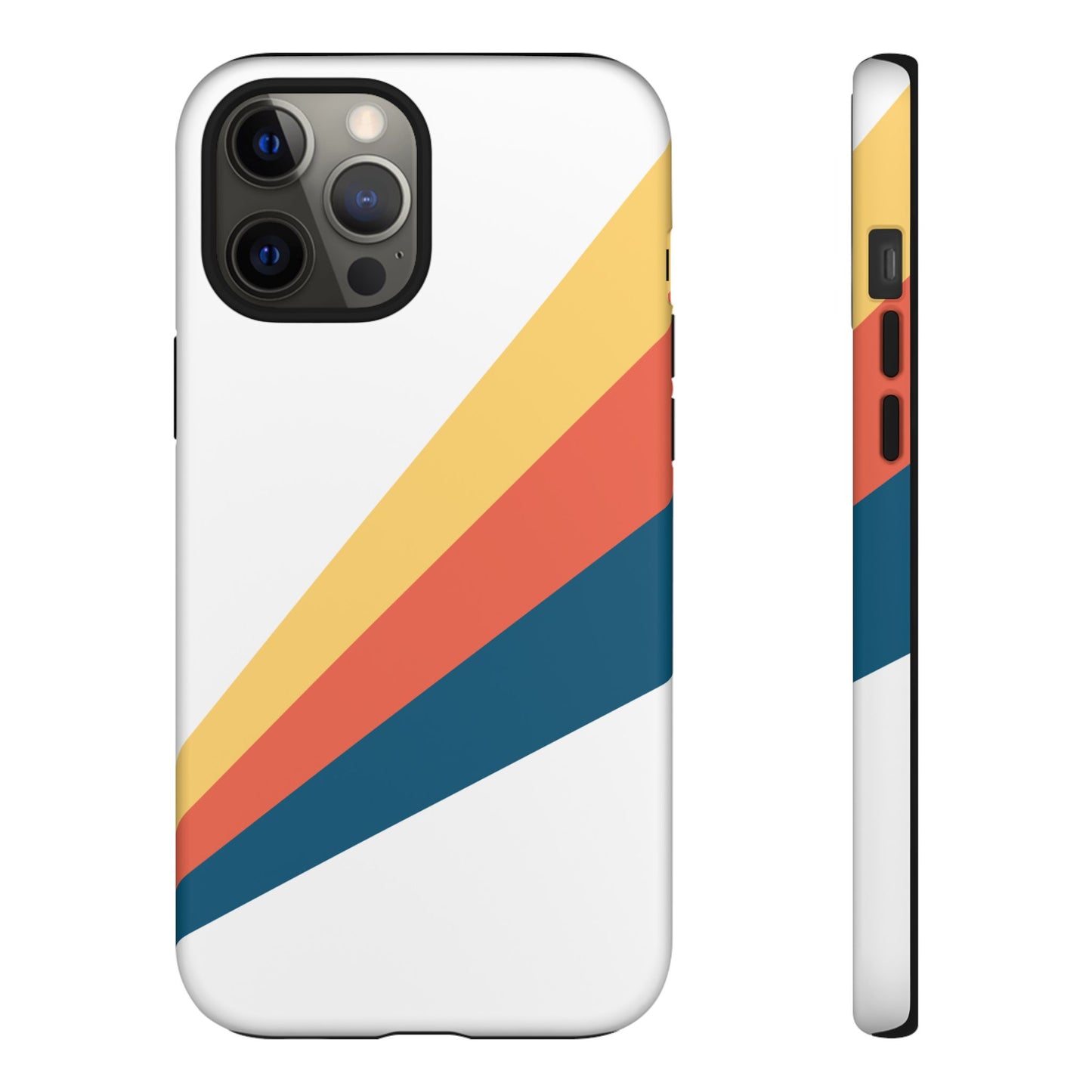 Diagonal Color Stripe Tough Phone Case