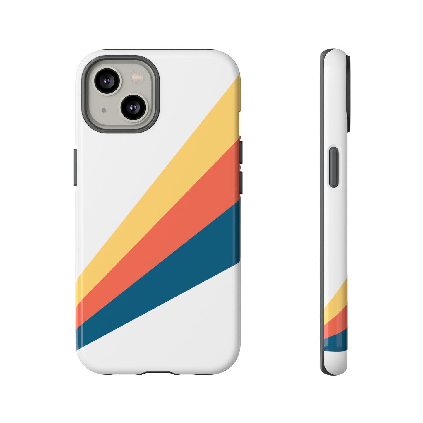 Diagonal Color Stripe Tough Phone Case