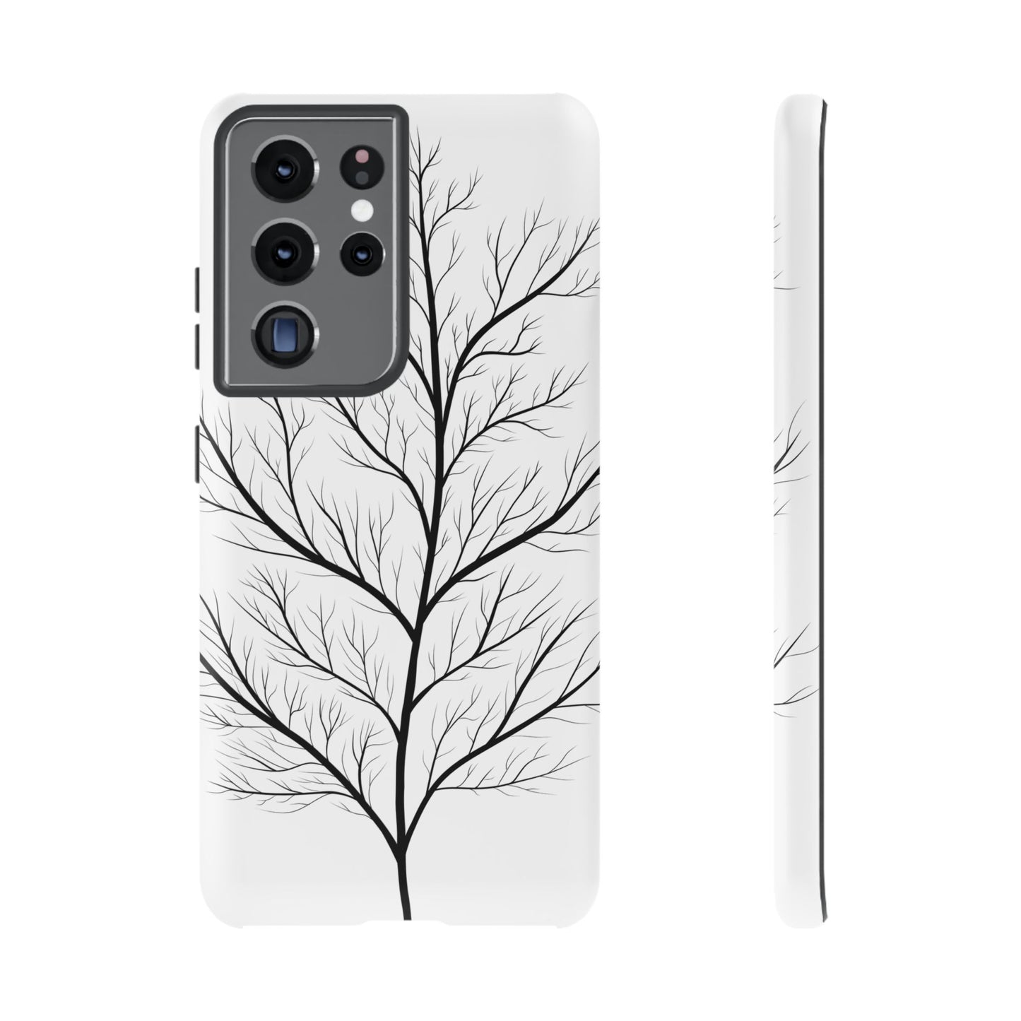 Black Branch Tree Tough Phone Case