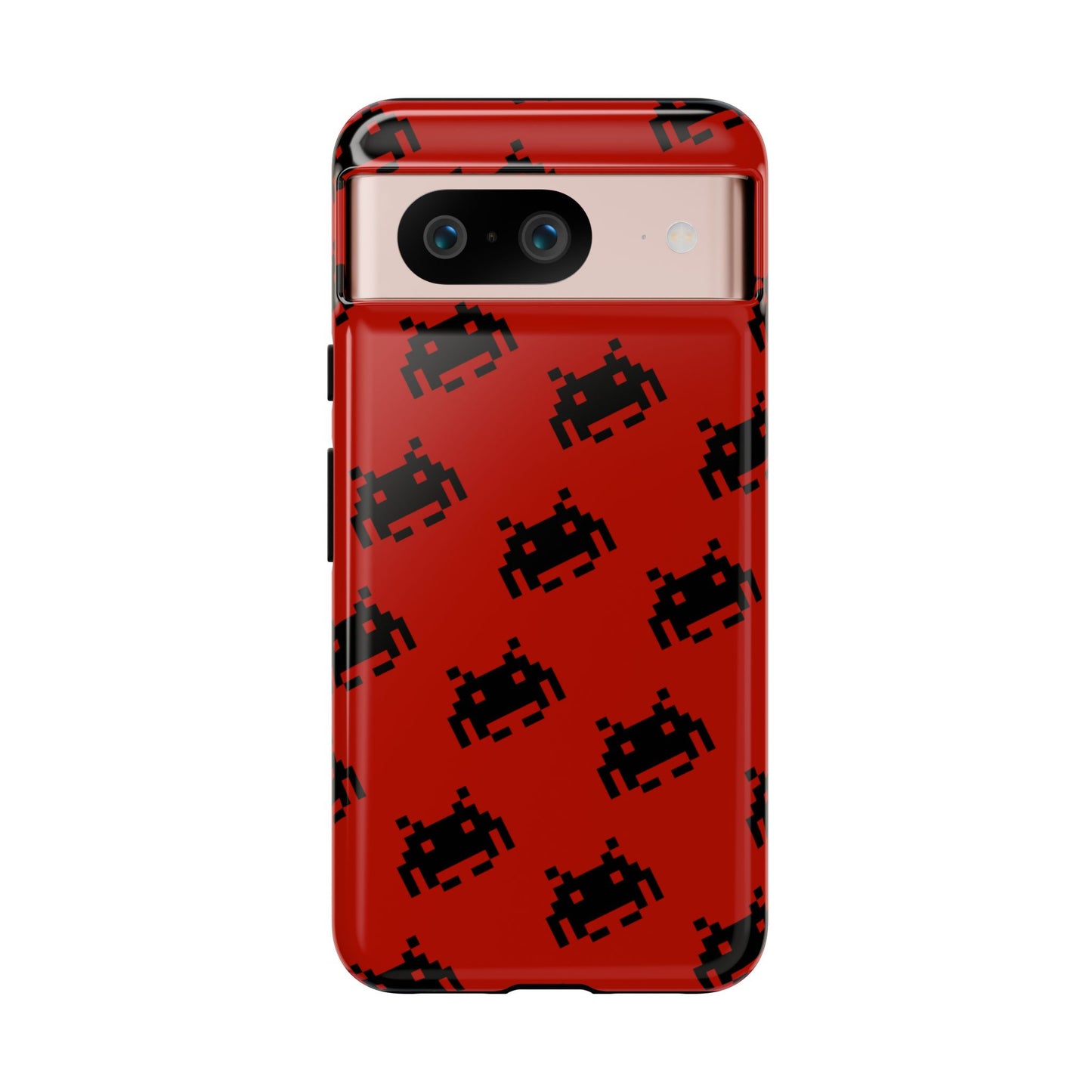 Red Pixel Alien Tough Phone Case