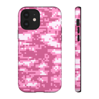 Pink pixel Camo Design Tough Phone Case