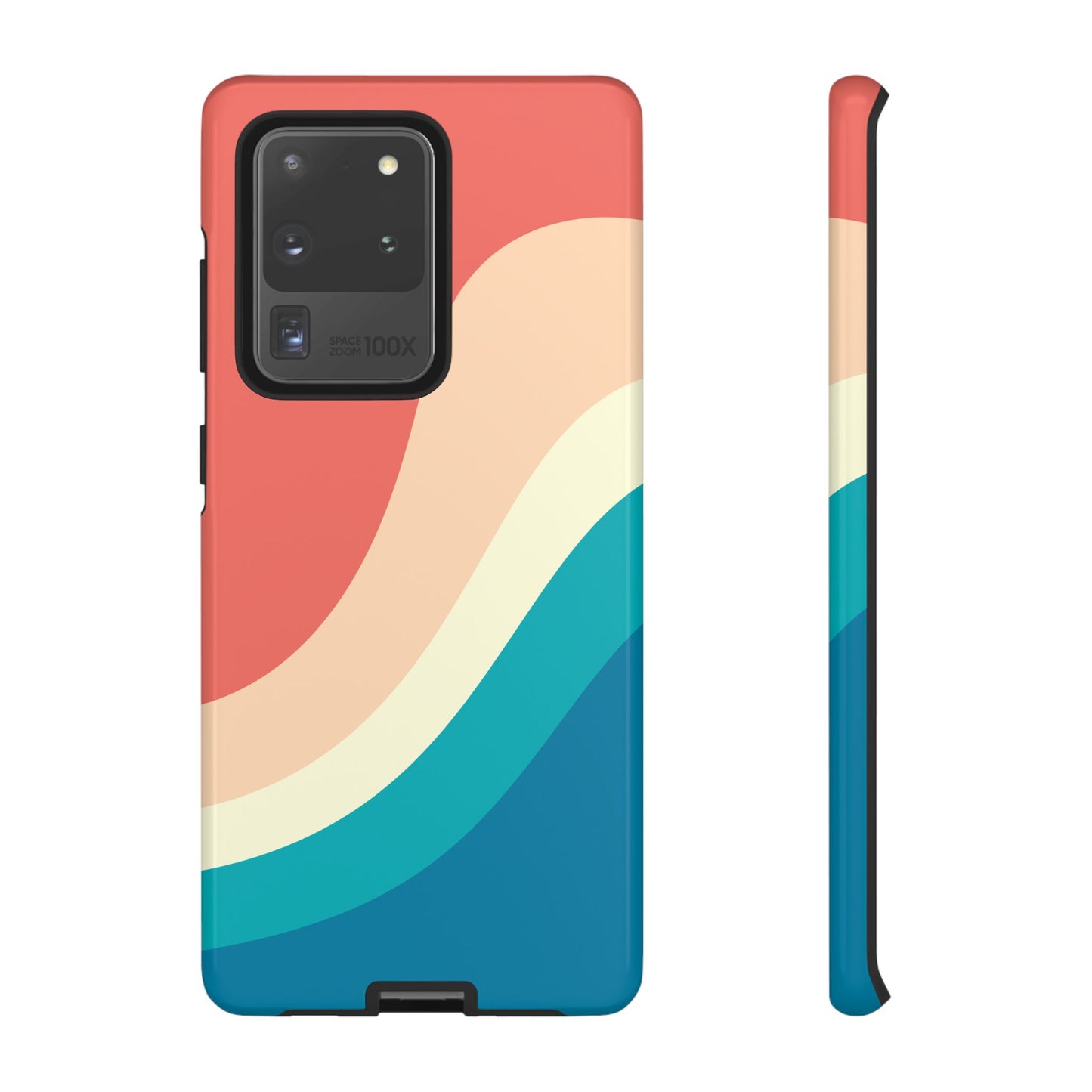 Retro Sunset Wave Tough Phone Case