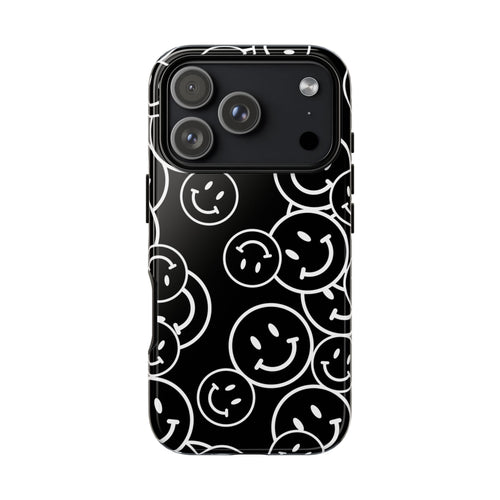 Happy Face Pattern Tough Phone Case
