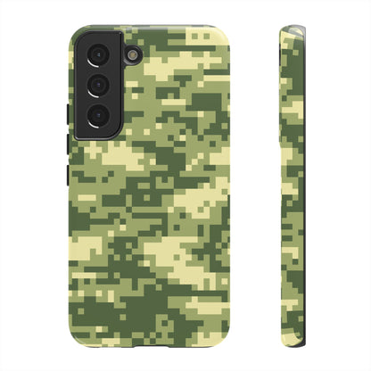 Olive Pixel Camo Tough Phone Case