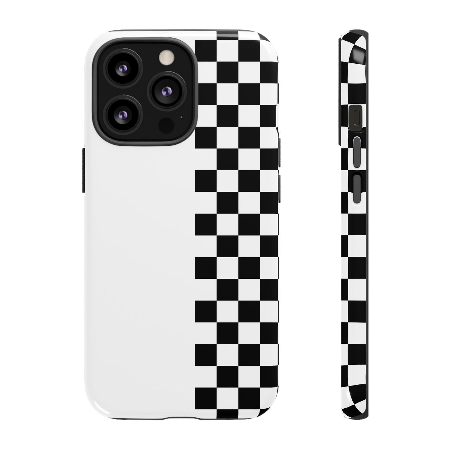 Checker Stripe Tough Phone Case
