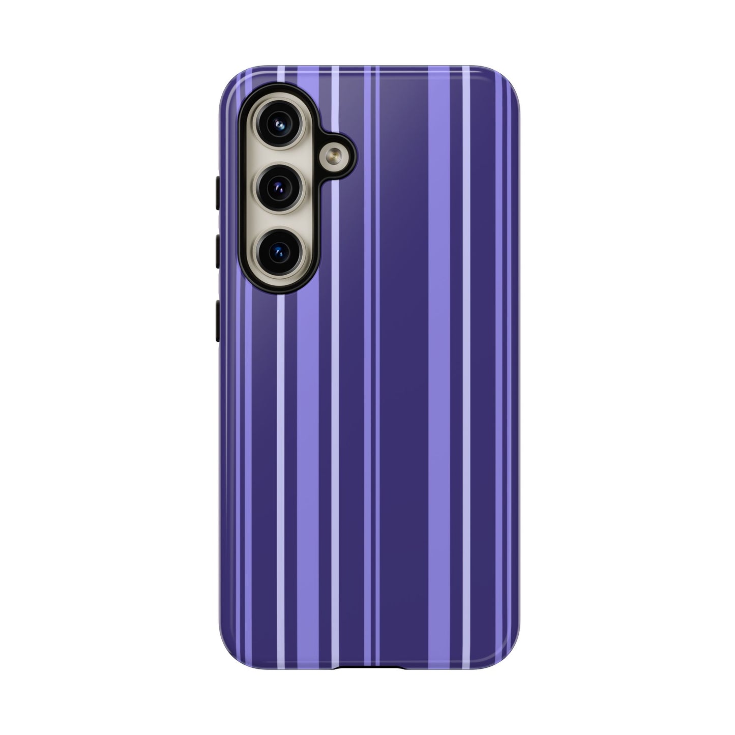 Berry Violet Stripe Tough Phone Case