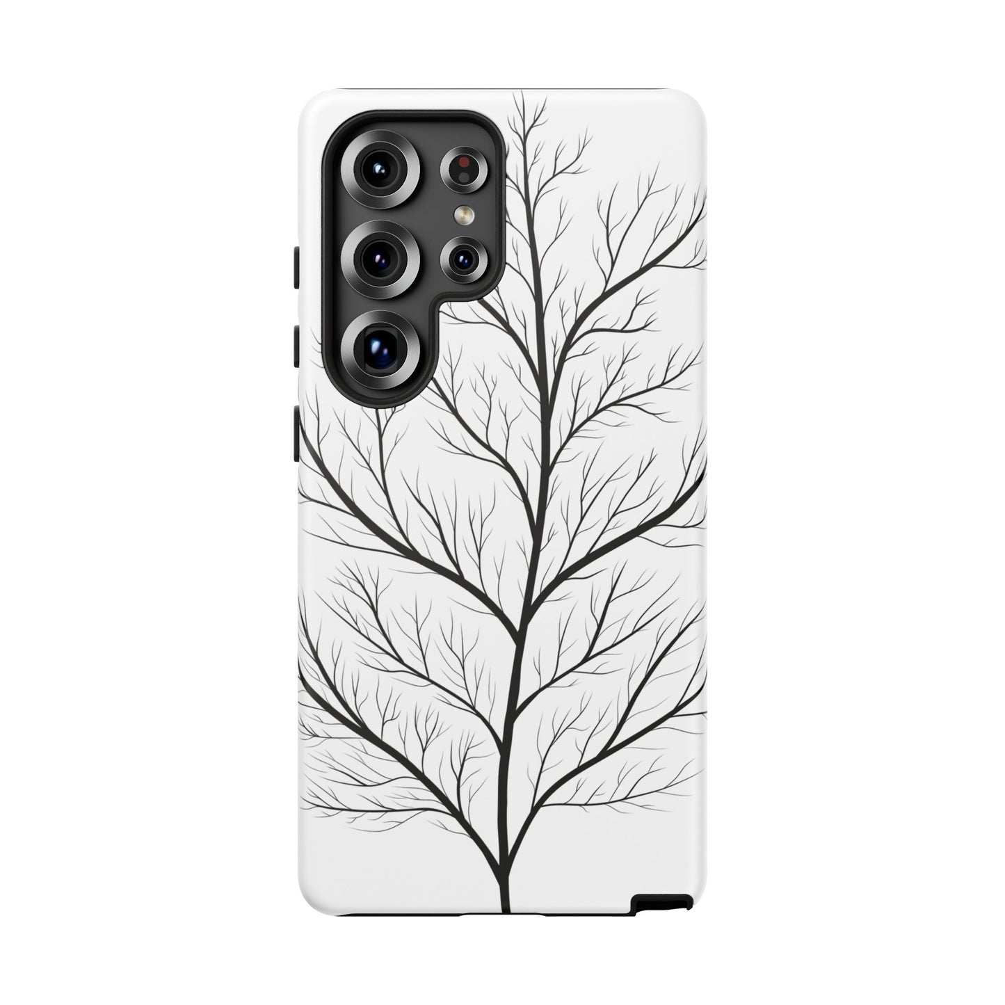 Black Branch Tree Tough Phone Case