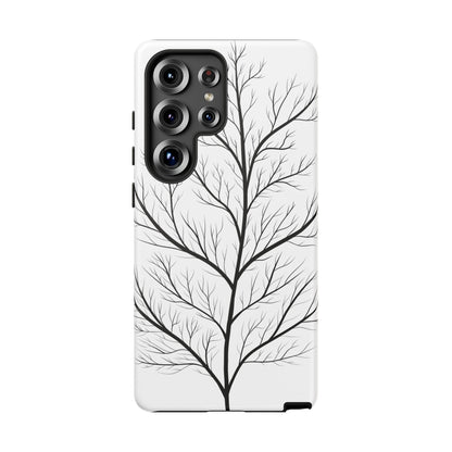 Black Branch Tree Tough Phone Case