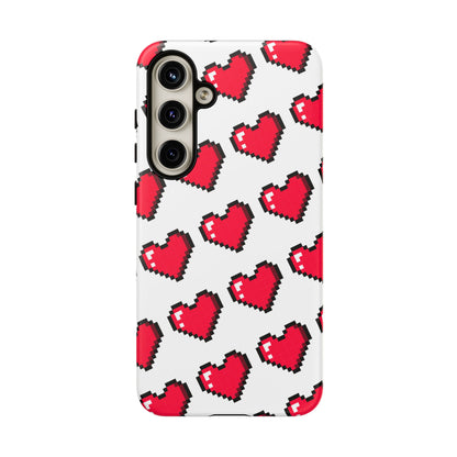 Pixel Heart Tough Phone Case