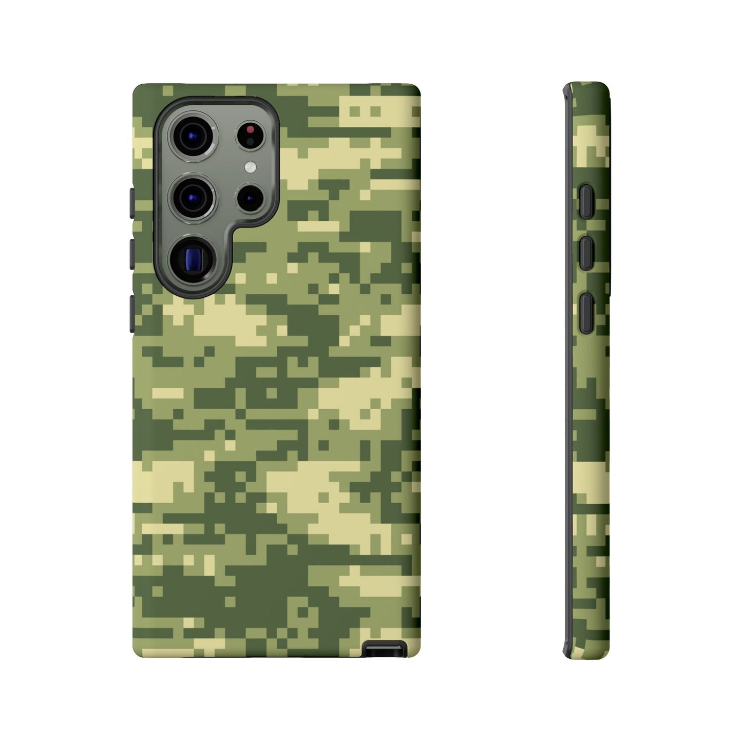 Olive Pixel Camo Tough Phone Case