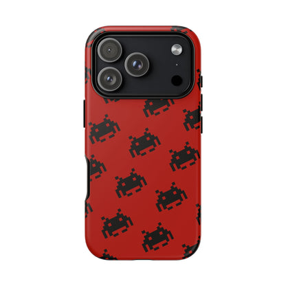 Red Pixel Alien Tough Phone Case