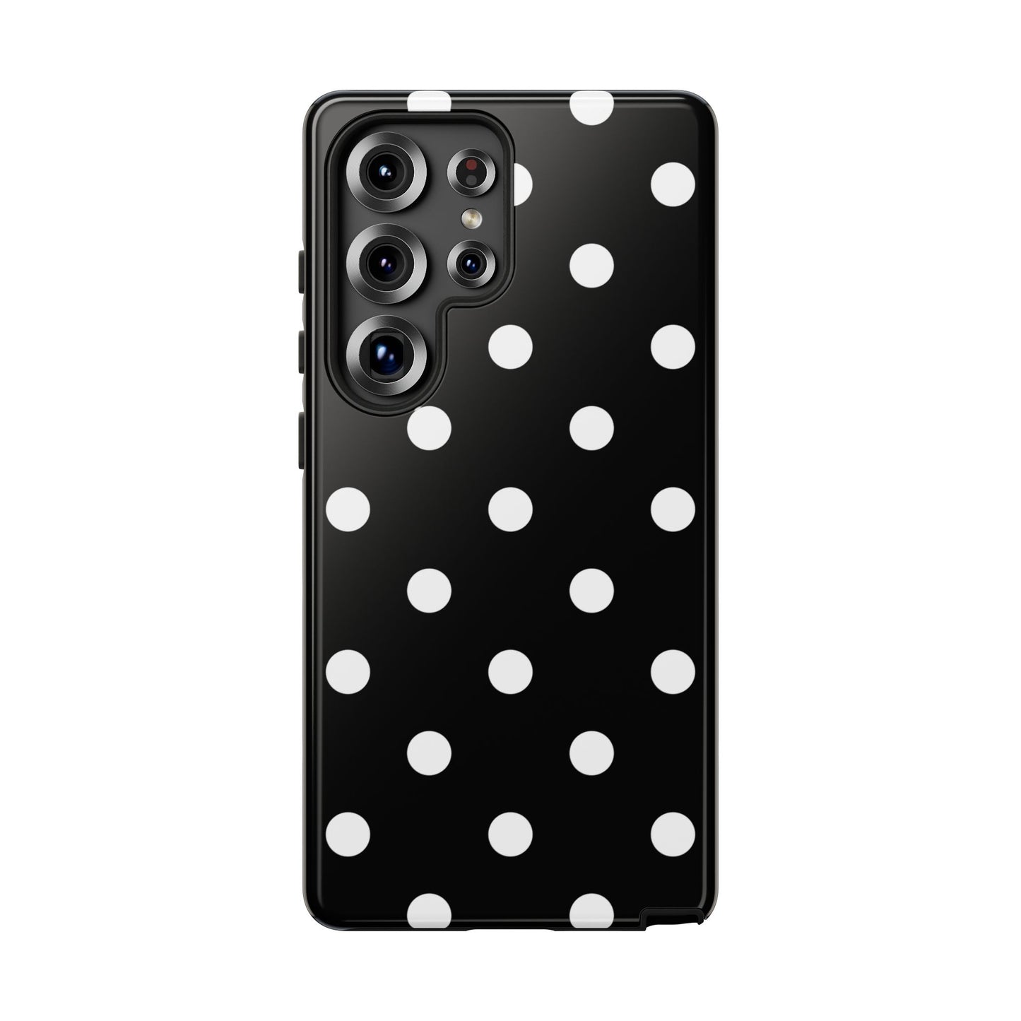 Black Polka Dot Tough Phone Case
