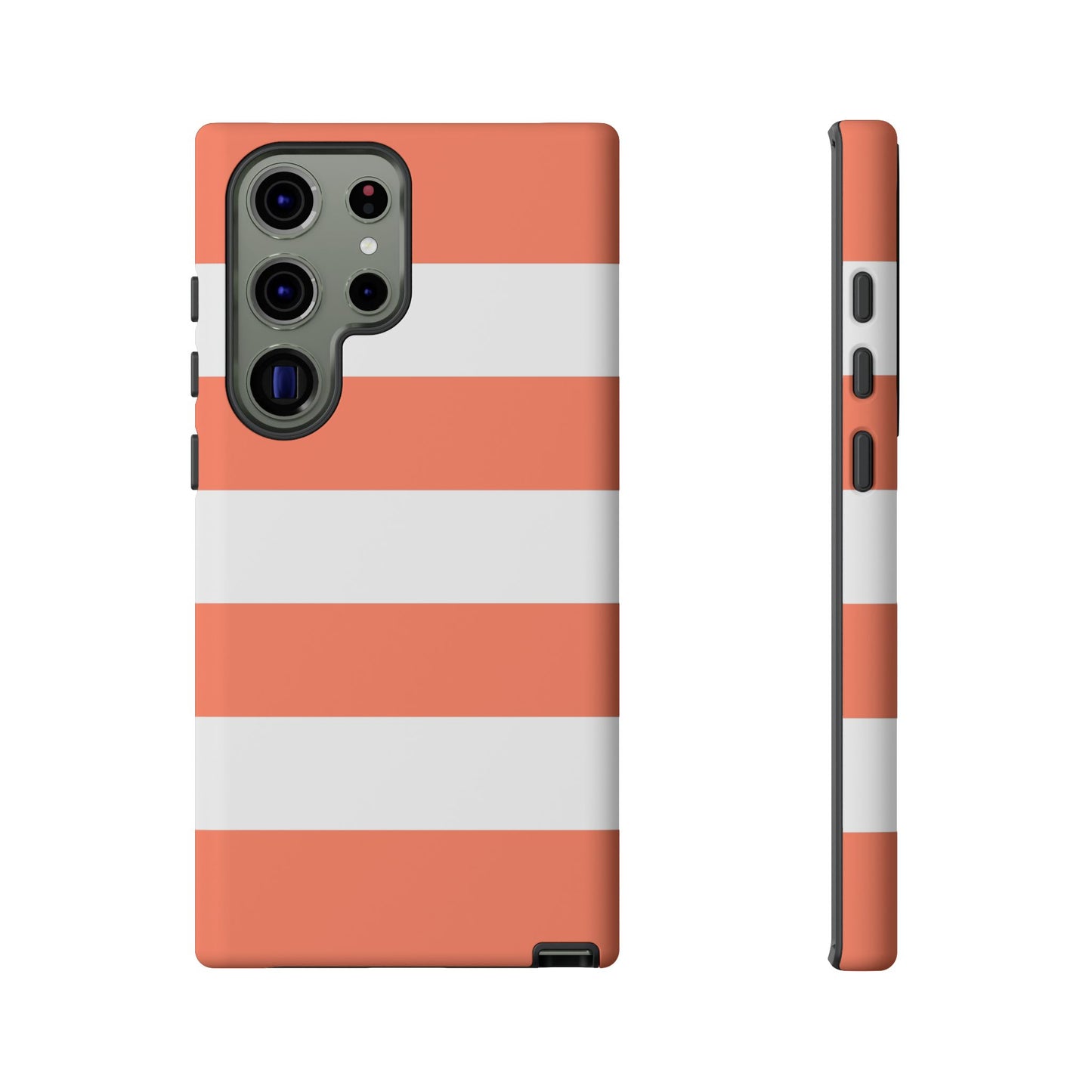 Coral Cabana Stripe Tough Phone Case