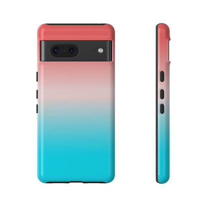 Pink Aqua Gradient Tough Phone Case
